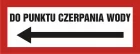 Do punktu czerpania wody - znak przeciwpożarowy ppoż - BC115L