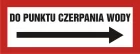Do punktu czerpania wody - znak przeciwpożarowy ppoż - BC115P