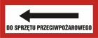 Do sprzętu przeciwpożarowego - znak przeciwpożarowy ppoż - BC122L
