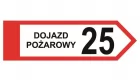 Dojazd pożarowy, nadleśnictwo, lasy państwowe - tablica kierunkowa