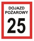 Dojazd pożarowy, nadleśnictwo, lasy państwowe - tablica znak