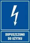 Dopuszczono do użytku - znak elektryczny