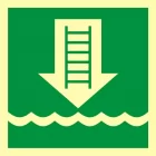 Drabinka okrętowa lub inne zatwierdzone urządzenie - znak morski - FB039