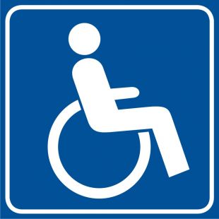 Droga dla niepełnosprawnych - znak informacyjny - RA114