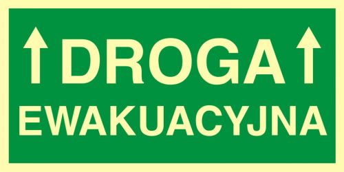 Droga ewakuacyjna 1 - znak ewakuacyjny - AC006 - Minimalne wymagania dla znaków akustycznych