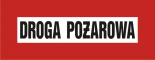 Droga pożarowa - znak przeciwpożarowy ppoż - BC109