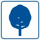 Drzewa liściaste - znak informacyjny - RA094