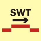 Drzwi przeciwpożarowe półwodoszczelne przesuwne samozamykające się - kategoria A - znak morski - FI024