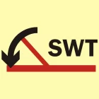 Drzwi przeciwpożarowe półwodoszczelne samozamykające się - kategoria A - znak morski - FI012