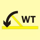 Drzwi przeciwpożarowe wodoszczelne samozamykające się - kategoria B - znak morski - FI014