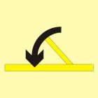 Drzwi przeciwpożarowe zawiasowe samozamykające się - kategoria B - znak morski - FI013