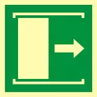 Drzwi przesuwane w celu otwarcia - znak ewakuacyjny - AAE033 - AAE033 Drzwi przesuwane w celu otwarcia - znak ewakuacyjny - AAE033