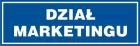 Dział marketingu - znak informacyjny - PB036