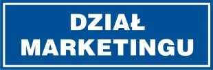 Dział marketingu - znak informacyjny - PB036
