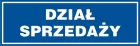 Dział sprzedaży - znak informacyjny - PB166