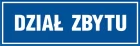 Dział zbytu - znak informacyjny - PB039