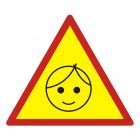 Dziecko w samochodzie 1 - znak, naklejka samochodowa - SC012