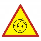 Dziecko w samochodzie 1 - znak, naklejka samochodowa - SC012