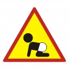 Dziecko w samochodzie 2 - znak, naklejka samochodowa - SC013