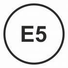 E5 - Benzyna- maksymalna zawartość etanolu w paliwie 5% - znak stacje benzynowe - SB022