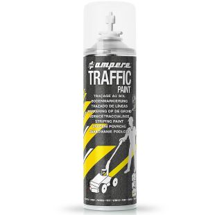 Farba drogowa w sprayu Ampere Traffic do betonu, do malowania linii