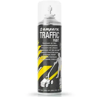 Farba drogowa w sprayu Ampere Traffic do betonu, do malowania linii