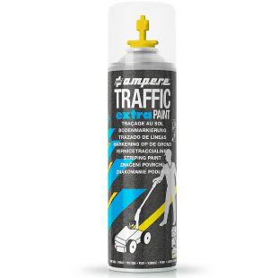 Farba drogowa w sprayu Ampere Traffic Extra do betonu, do malowania linii