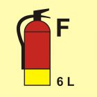 Gaśnica (F-piana) 6L - znak morski - FI098