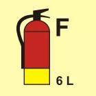 Gaśnica (F-piana) 6L - znak morski - FI098