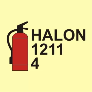 Gaśnica halonowa 1211/4 - znak morski - FA067