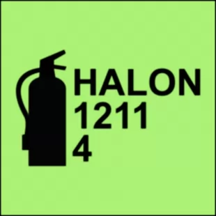 Gaśnica halonowa 1211/4 - znak morski - FA067