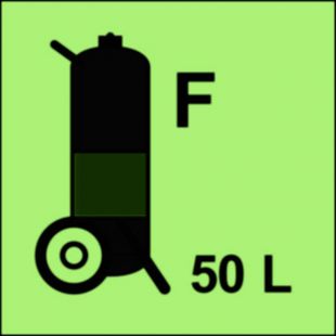 Gaśnica kołowa (F-piana) 50L - znak morski - FI103