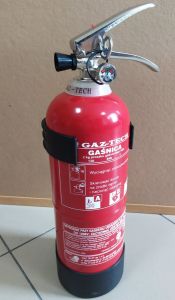 Gaśnica proszkowa 2kg ABC/E - Gaz-Tech GP-2X - Podręczny sprzęt gaśniczy – rodzaje