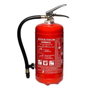 Gaśnica proszkowa 4kg ABC/E - Gaz-Tech GP-4X - Podręczny sprzęt gaśniczy – rodzaje