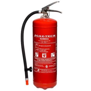 Gaśnica proszkowa 6kg ABC/E - Gaz-Tech GP-6X - Podręczny sprzęt gaśniczy – rodzaje