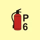 Gaśnica proszkowa P6 - znak morski - FA065