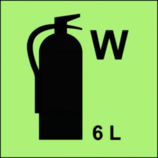 Gaśnica (W-woda) 6L - znak morski - FI101