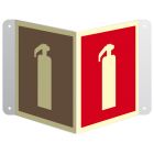 Gaśnica - znak ewakuacyjny, przestrzenny, ścienny 3D