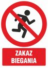GC10 - Zakaz biegania - znak bhp zakazujący - GC100