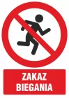 GC10 - Zakaz biegania - znak bhp zakazujący - GC100