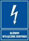 Główny wyłącznik budynku - znak elektryczny