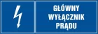 Główny wyłącznik prądu - znak elektryczny
