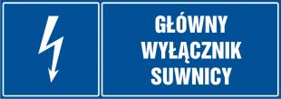 Główny wyłącznik suwnicy - znak elektryczny
