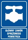 Główny zawór sprężonego powietrza - znak informacyjny - PA096