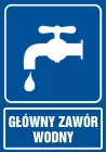 Główny zawór wodny - znak informacyjny - PA006