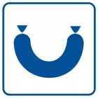 Gorący bufet - znak informacyjny - RA030