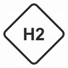 H2 - Gaz napędowy- Wodór - znak stacje benzynowe - SB028