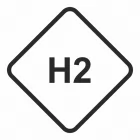 H2 - Gaz napędowy- Wodór - znak stacje benzynowe - SB028