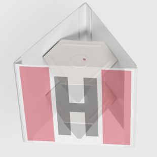 Hydrant zewnętrzny przestrzenny 3D - 25x25 cm - znak ewakuacyjny, przestrzenny 3D