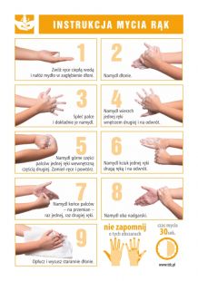 Instrukcja mycia i dezynfekcji rąk - skrócona